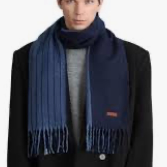 Momo Jimmy Striped Cashmere Feel Scarf New in Gift Box - Picture 5 of 5